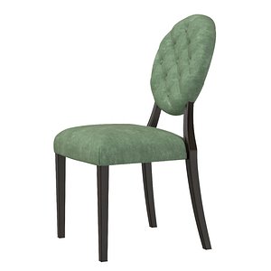 3D Vintage Tufted Back Performance Velvet Dining Chair