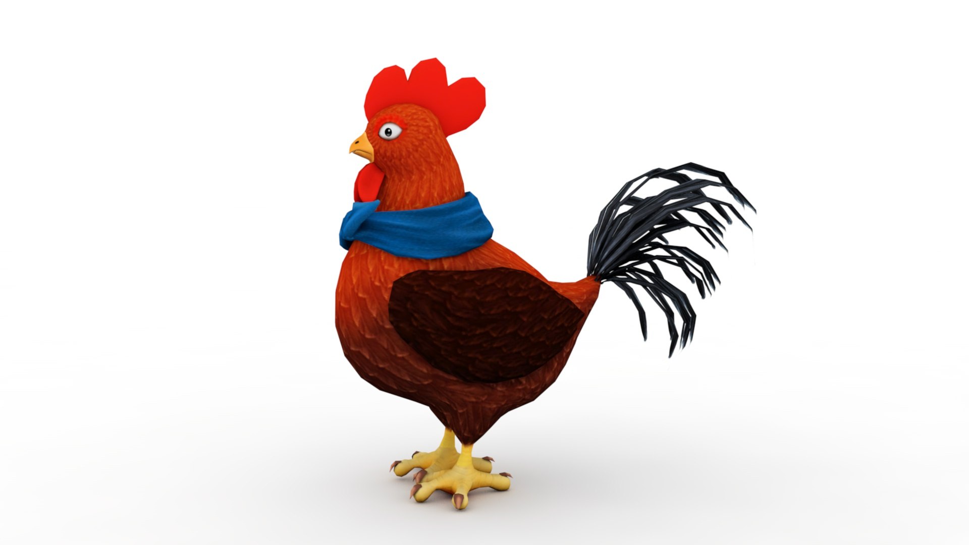 Cartoon Chicken 3D Model - TurboSquid 1847550