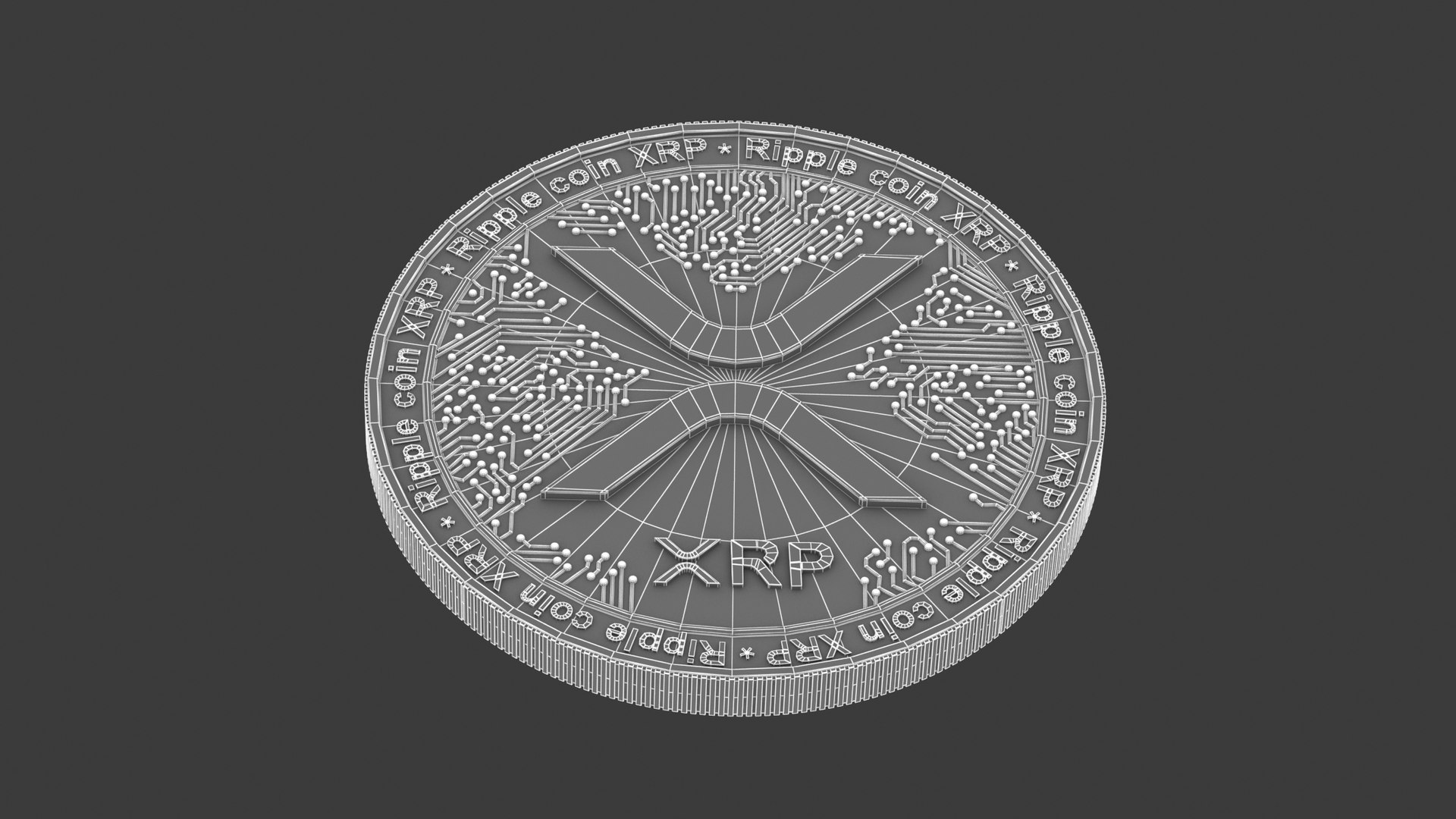 XRP Coin 3D - TurboSquid 1746524