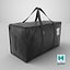 TICONN Storage Tote Bag with Dual Handles Black