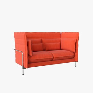 Alcova Double Sofa 3D model