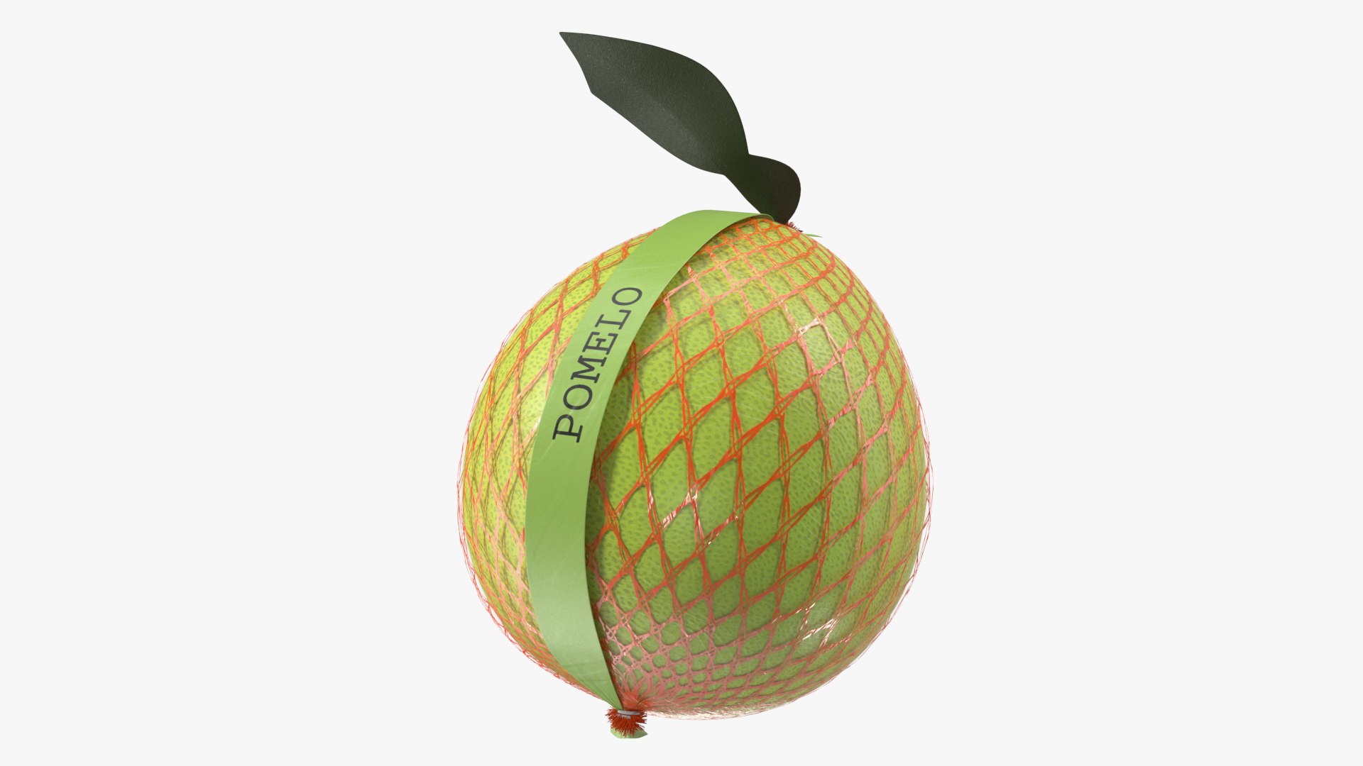 Pomelo Green Fruit Package Fur 3D model preview