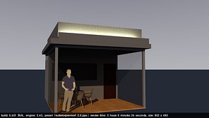 little coffee shop 3D model
