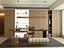 Modelo 3D de Interior de Escritório Moderno e Luxuoso
