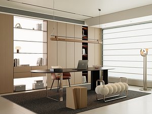 Modern Luxury Office Interior 3D Model 3D model