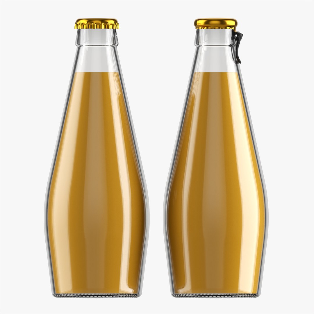 Glass Soda Soft Drink Water Bottle 39 3D Model TurboSquid 1804082