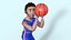3D-Basketball-Spieler