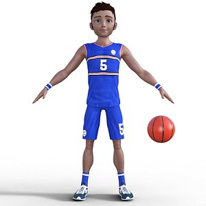 3D Basketball Player 3D model