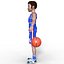 3D-Basketball-Spieler