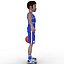 3D-Basketball-Spieler