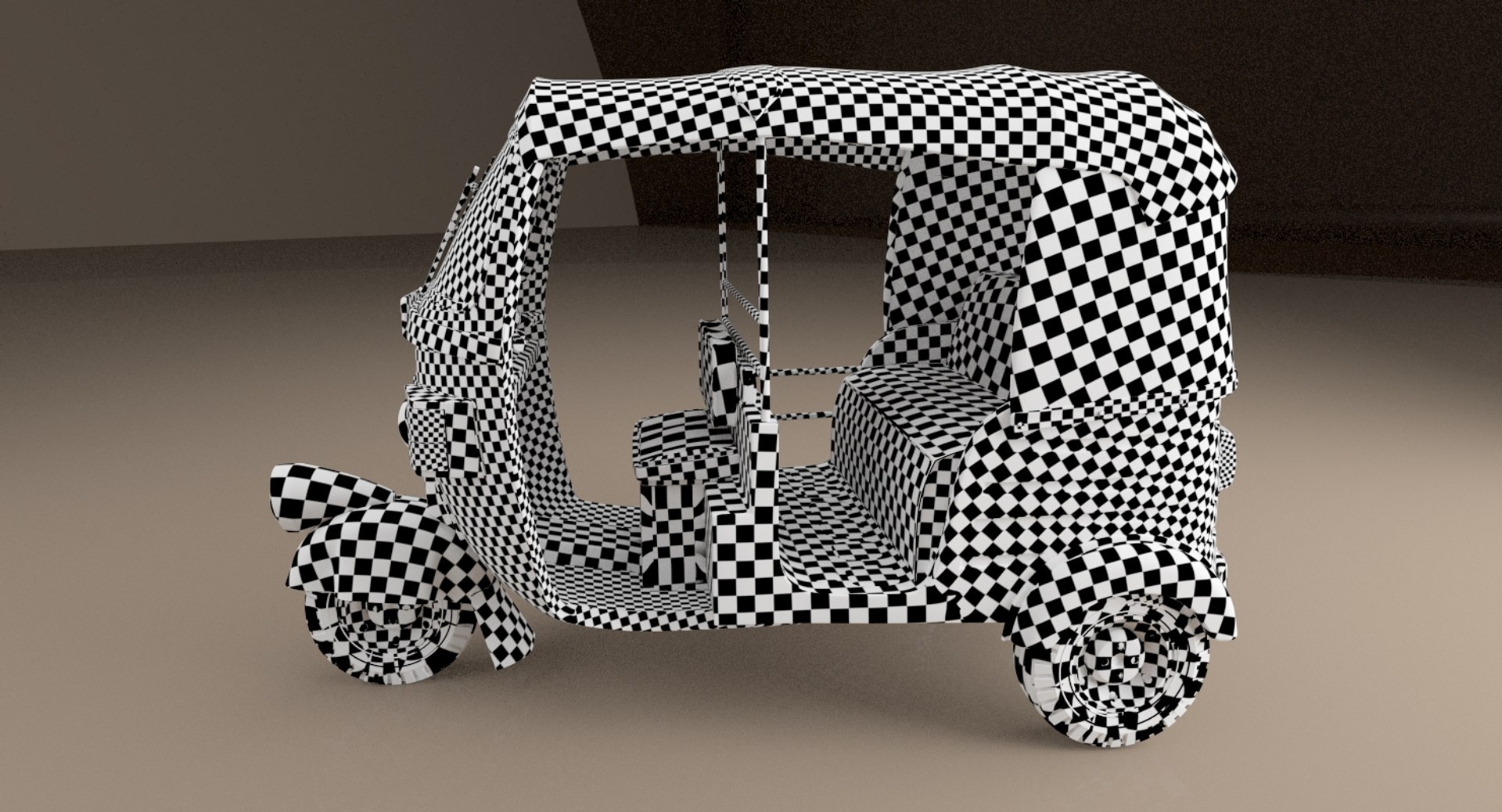 3d Auto Rickshaw Autorickshaw Model