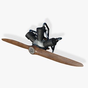 Anzani 3-Cylinder Fan-Type Engine