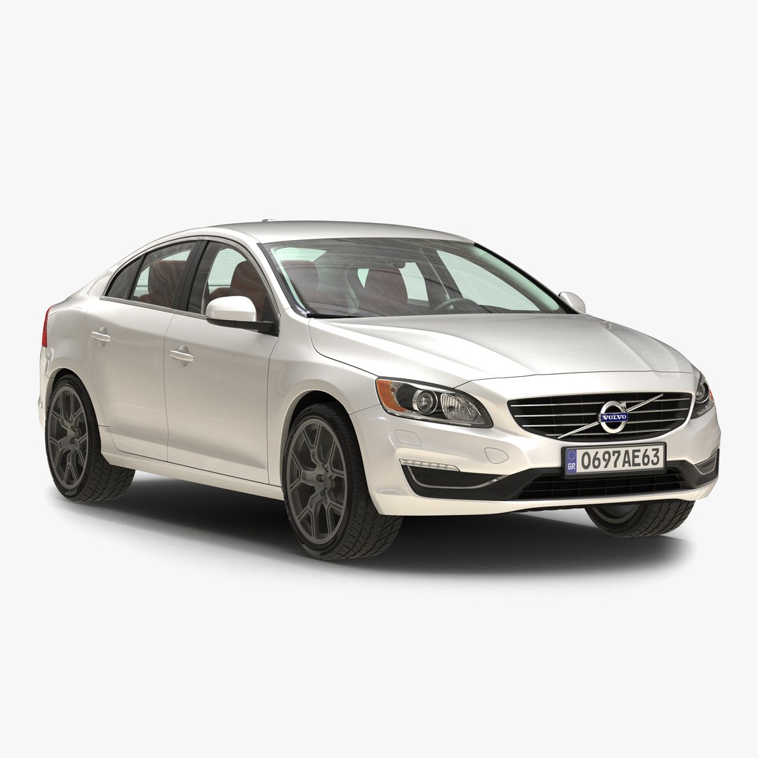 Volvo S60 2016 Simple Interior 3D model preview