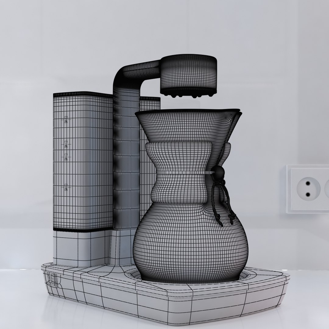 chemex ottomatic coffee maker 3d max