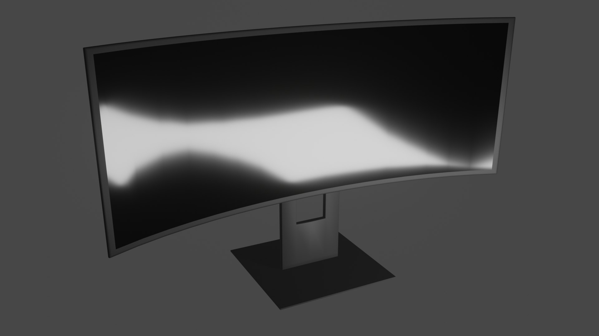 Curved Monitor DIsplay 3D model TurboSquid 1974407