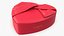Fabric Heart Chocolate Candies Gift Box Godiva
