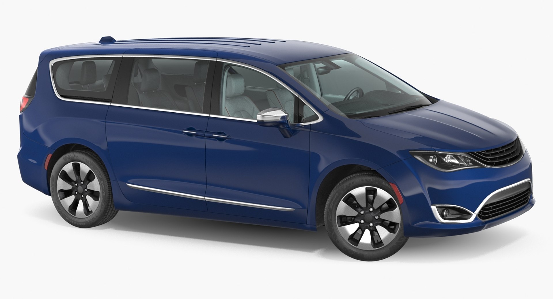 Generic Hybrid Minivan 3D model preview
