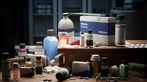 Medicine Props  30 Assets 3D model