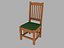 3d model chair wooden arts
