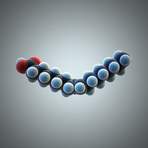 formula elaidic acid 3d model
