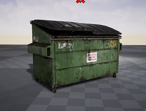 3D ready dumpster trash