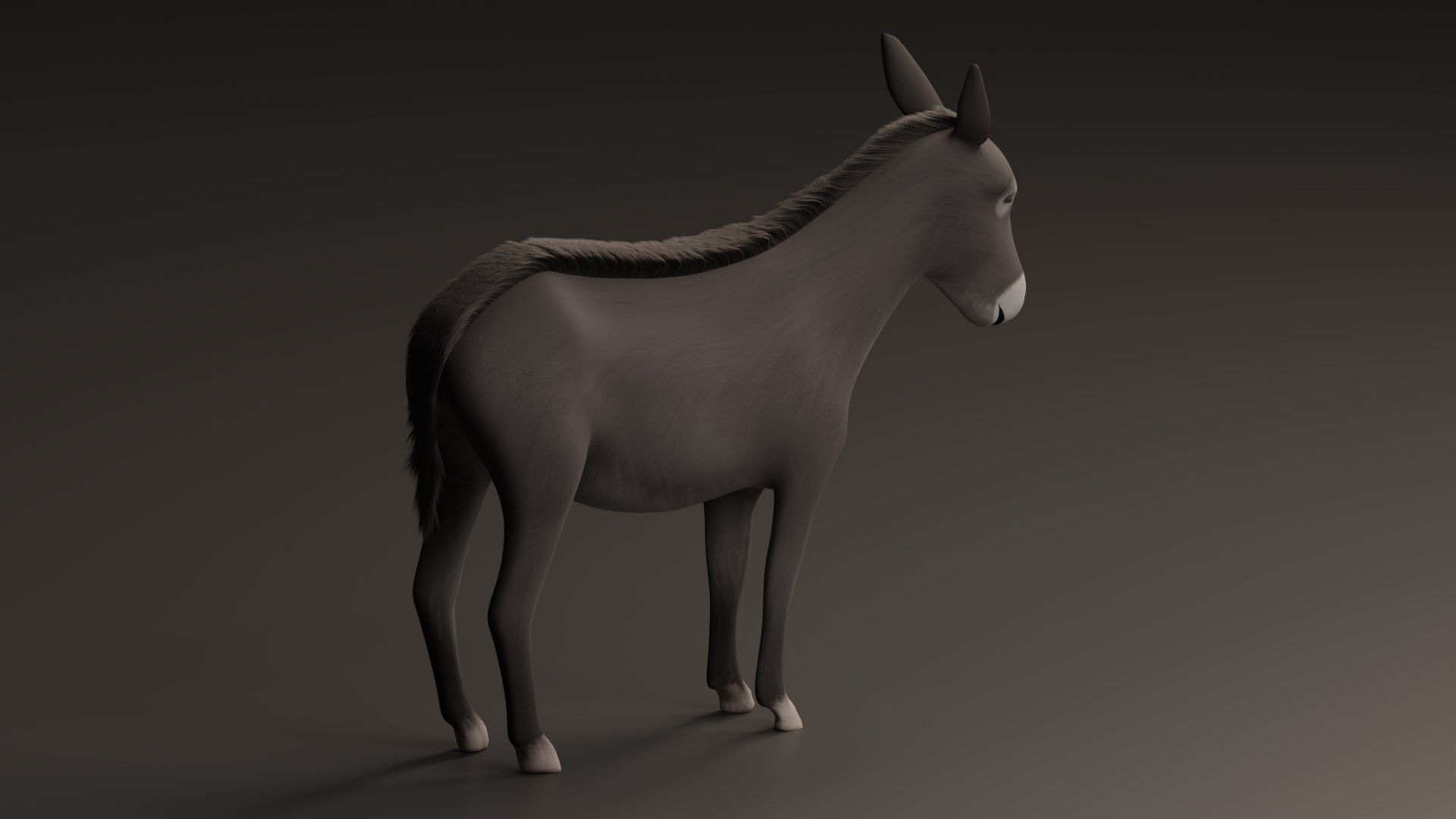 3D Donkey - TurboSquid 2063979