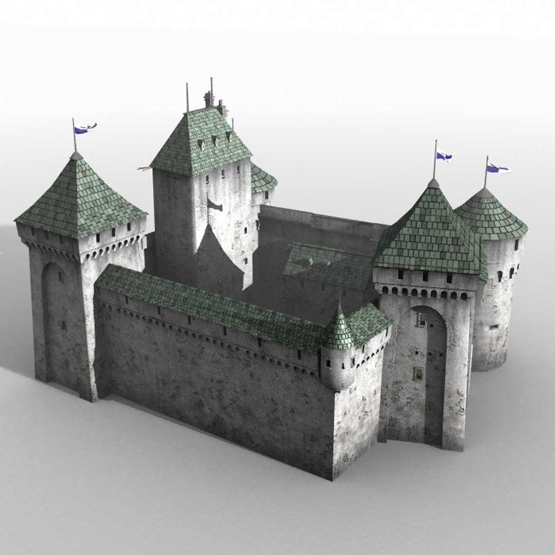 3ds Max Medieval Building