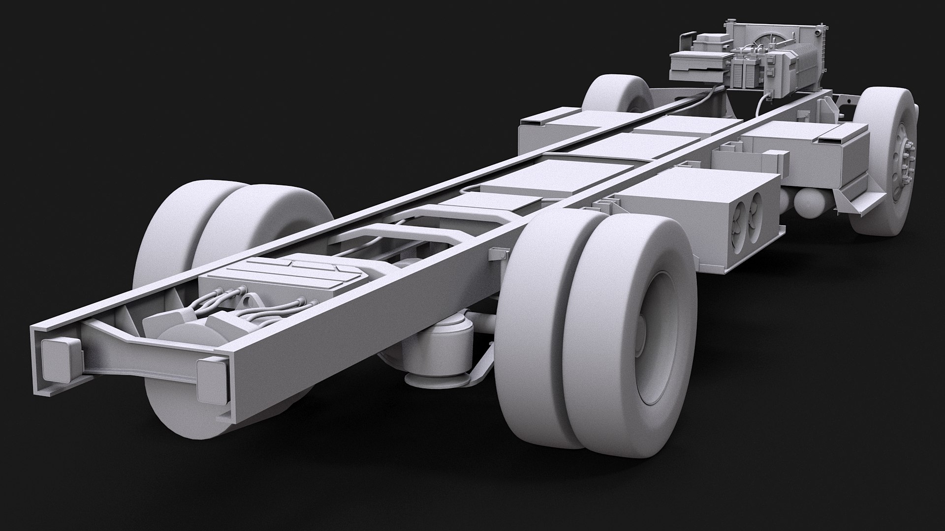 Full Electric Truck Chassis UT Model TurboSquid 2094109
