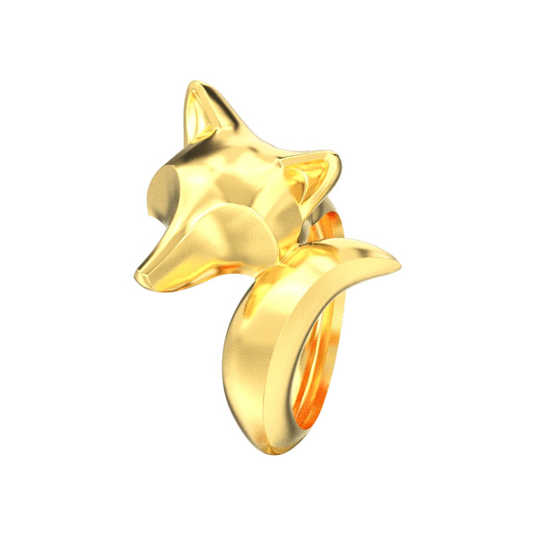 3D Stylish Decorative Fox Ring Model - TurboSquid 1422881