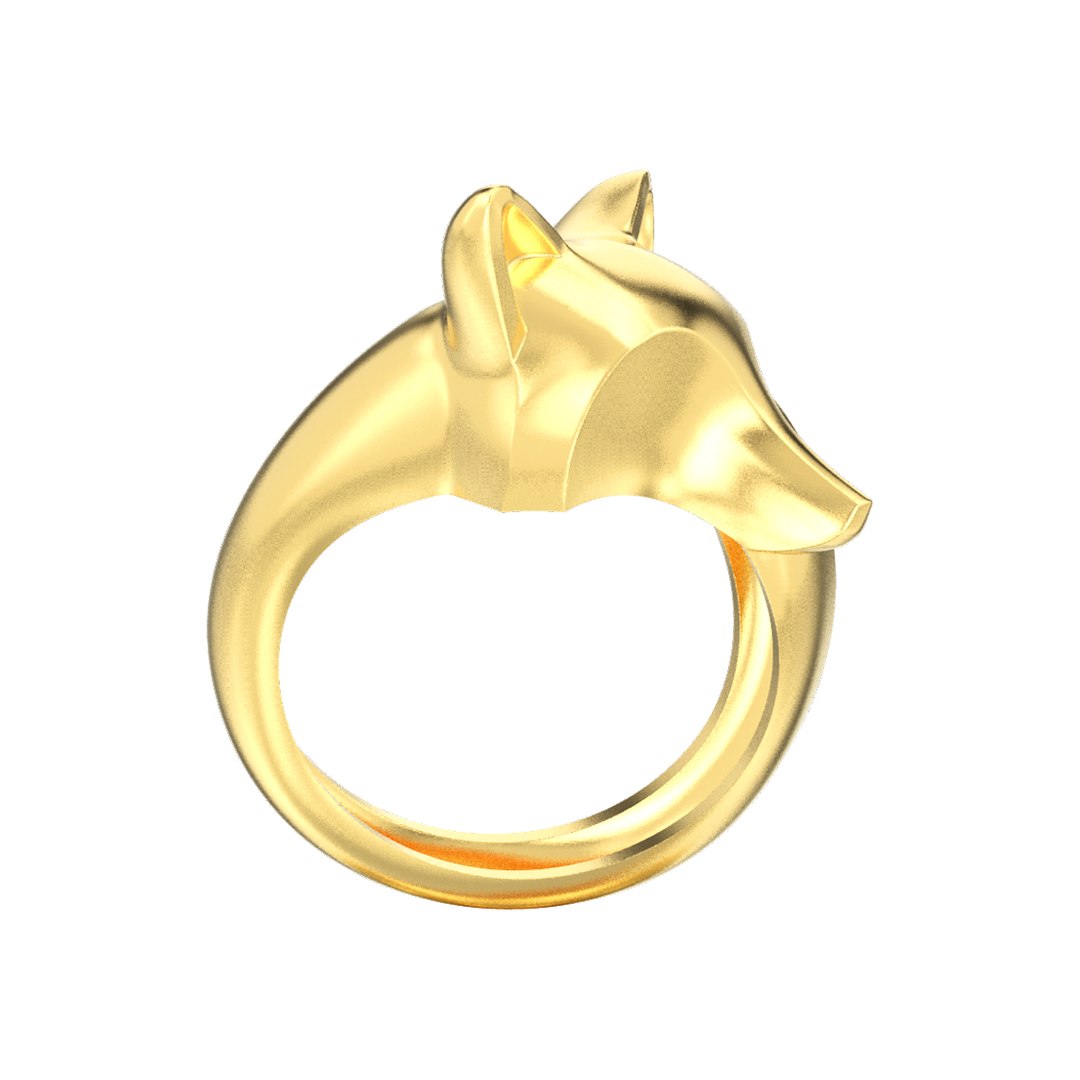 3D Stylish Decorative Fox Ring Model - TurboSquid 1422881