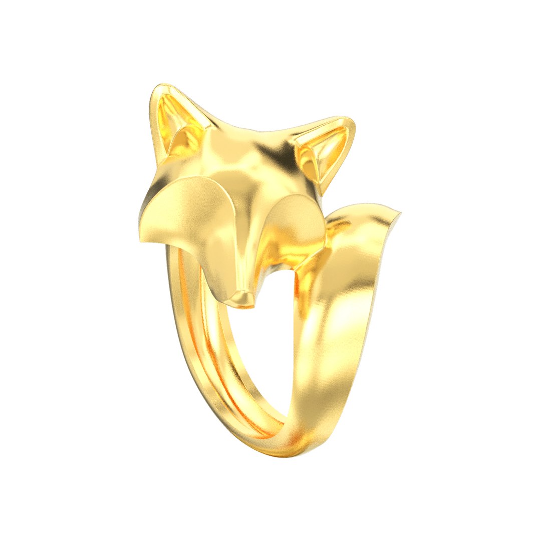 3D Stylish Decorative Fox Ring Model - TurboSquid 1422881