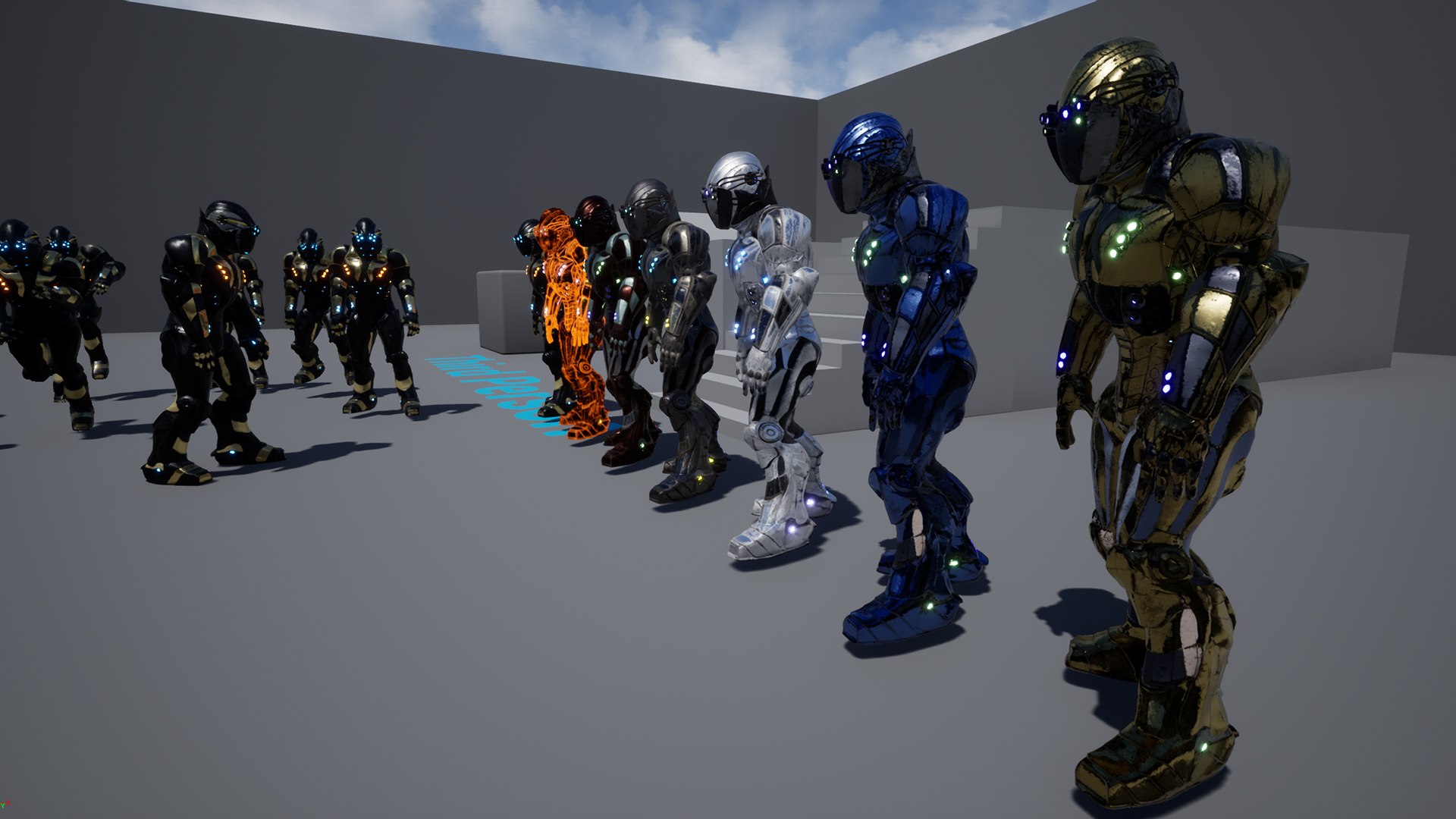 3D Sci- Fi Robot Character Model UNREAL ENGINE Model - TurboSquid 1802140