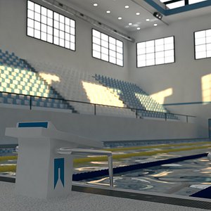 3D model swimming pool