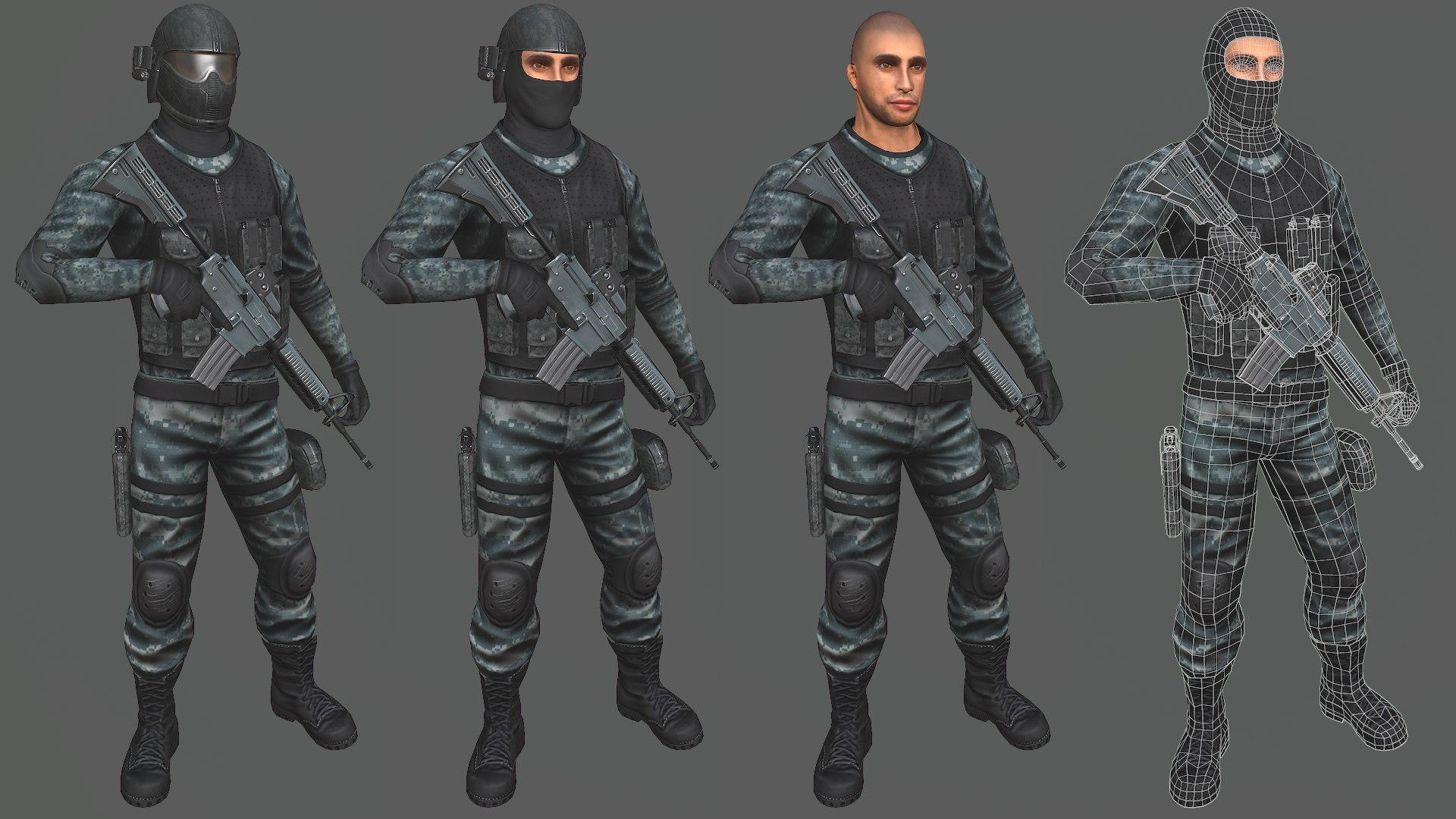 3d Customizable Soldier