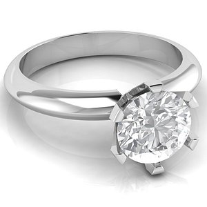 3D gem ring