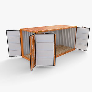 20ft Shipping Container Side Open High Cube 3D model