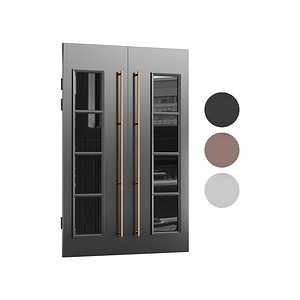 3D Modern entrance door03 model
