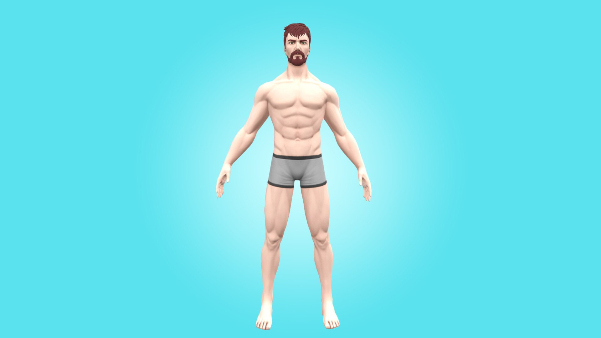 Damien - Male Base Mesh - Cartoon Character Model - TurboSquid 2090825