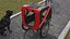 Pet Bike Trailer Red