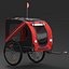 Pet Bike Trailer Red