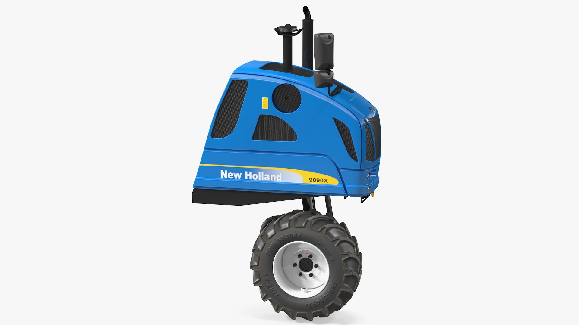 BRAUD 9090X Harvester Engine Part 3D model preview