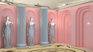 3D model room interior