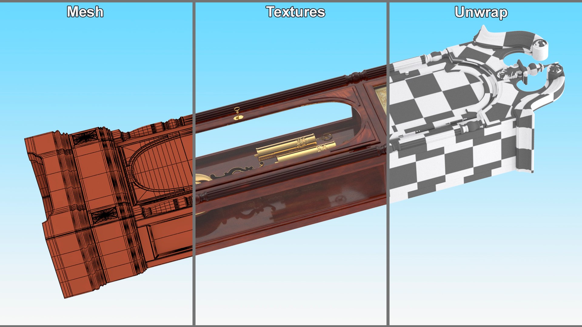 3D Grandfather Clock Walnut https://p.turbosquid.com/ts-thumb/Zd/1cUr8V/22/grandfatherclockwalnutmb3dmodel008/jpg/1727464321/1920x1080/fit_q87/844f90b54654cca60b3b00eb907756111ef200a8/grandfatherclockwalnutmb3dmodel008.jpg