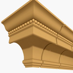 interior cornice molding 3d model