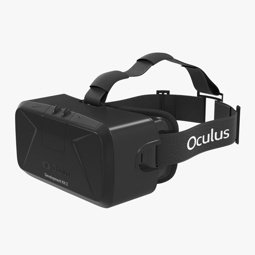 Virtual Reality Headset Oculus DK2 3D model preview