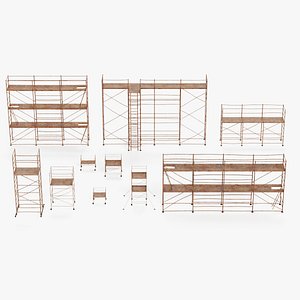 old scaffolding set 3D