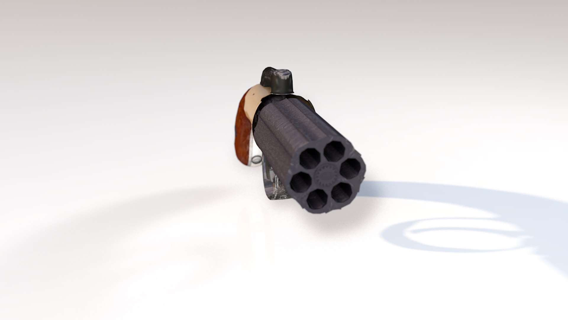 3D antique pepperbox pistol six-shot - TurboSquid 1373135