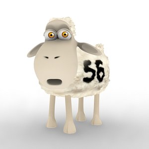 sheep 8 morph targets 3d model