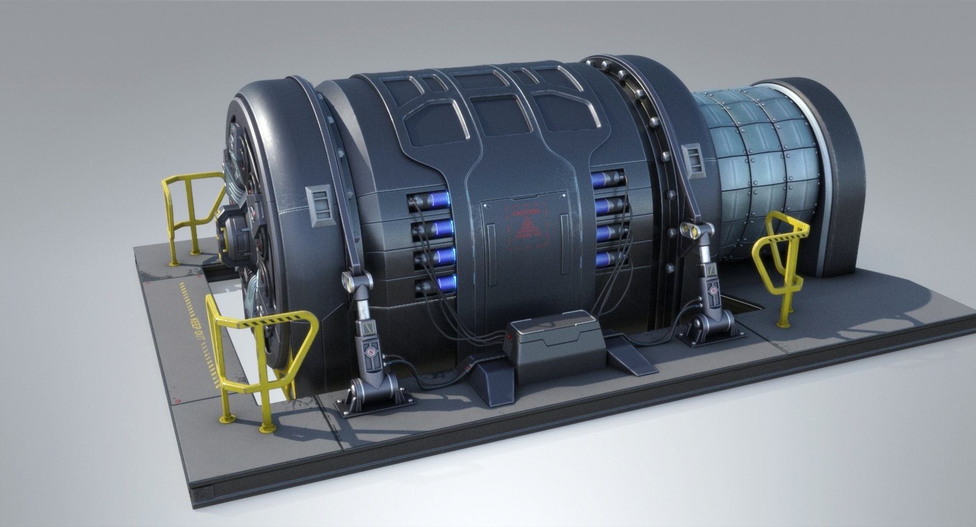 Sci-fi Generator Pbr 3D - TurboSquid 1295748