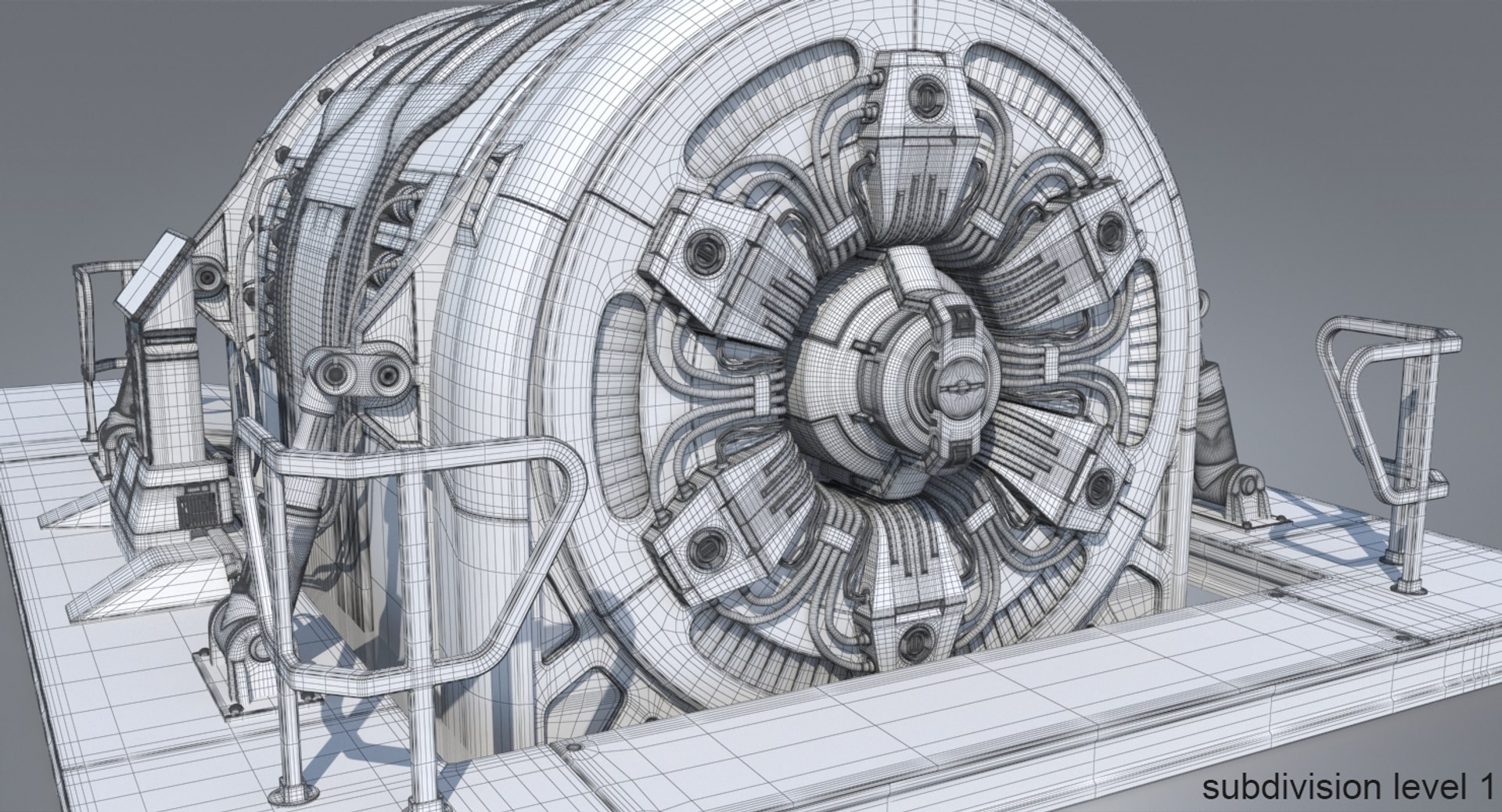 Sci-fi generator pbr 3D - TurboSquid 1295748